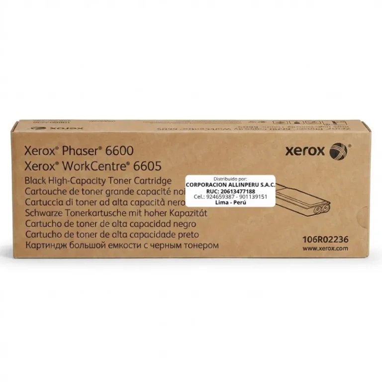 Tóner Xerox 106R02236 negro original caja sellada vista frontal
