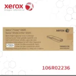Tóner Xerox 106R02236 negro lateral caja con datos técnicos