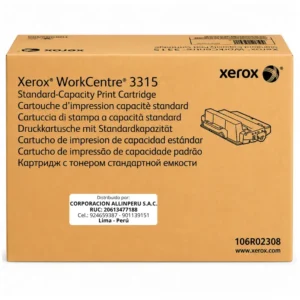 Foto de tóner Xerox 106R02308 negro original