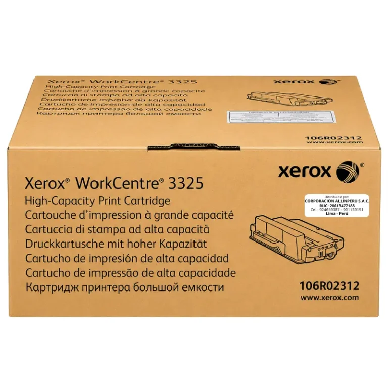 Foto de tóner Xerox 106R02312 negro original