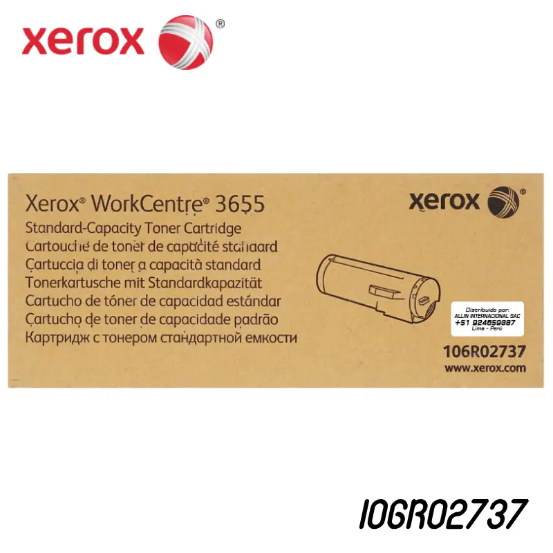 Toner-Xerox-106R02737-para-Workcentre-3655.webp Toner Xerox 106R02737 Negro 6.1K Workcentre 3655 Capacidad Estándar - Imagen 1