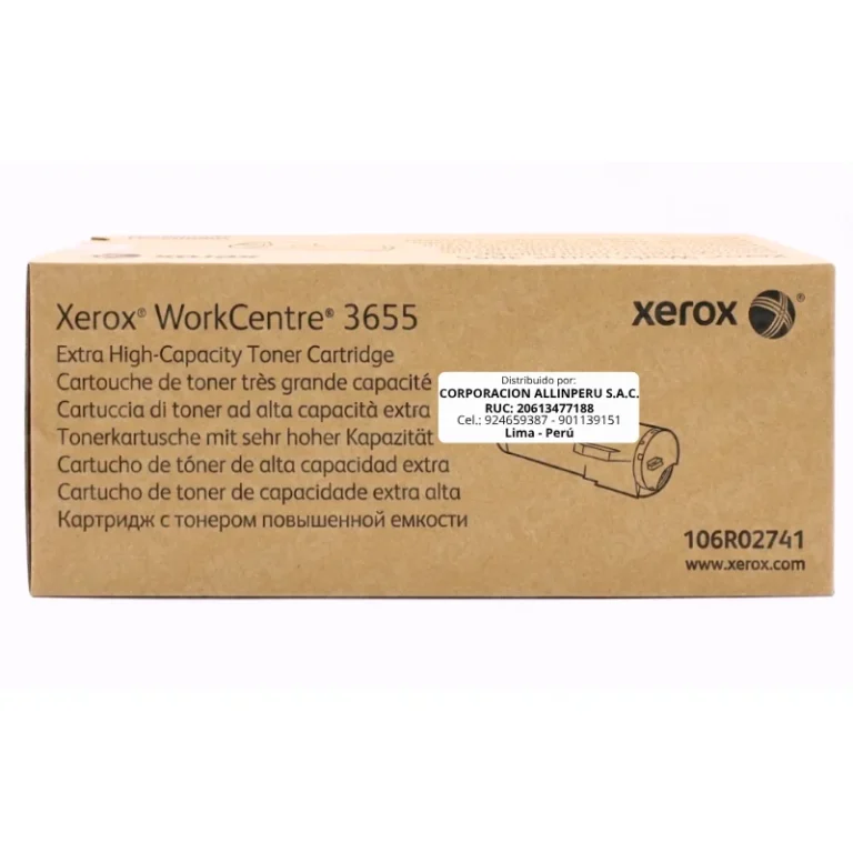 Foto de toner Xerox 106R02741 negro original caja sellada