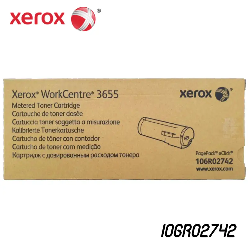 Toner Xerox 106R02742 Negro 30K Metered Workcentre 3655