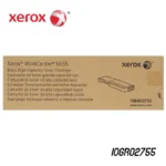 Foto de tóner Xerox 106R02755 negro original vista lateral con etiqueta de seguridad