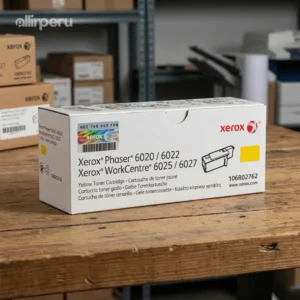 Foto de caja toner Xerox 106R02762 yellow empaque original cerrado