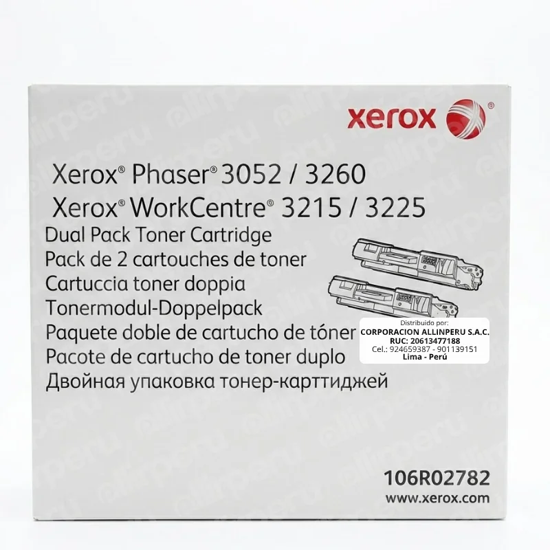 Foto de toner Xerox 106R02782 Dual Pack negro original caja sellada