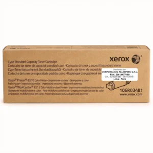 Tóner Xerox 106R03481 Cyan original sellado vista frontal