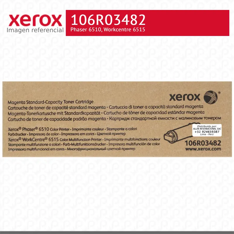 Toner-Xerox-106R03482-para-Phaser-6510-Workcentre-6515.webp Toner Xerox 106R03482 Magenta 1K Phaser 6510, Workcentre 6515 Capacidad Estándar - Imagen 1