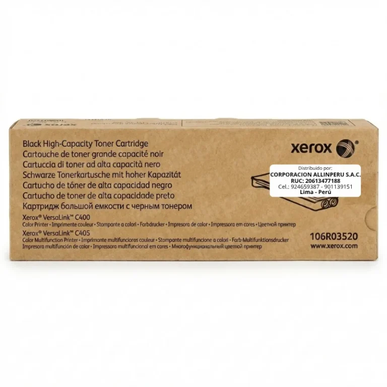 Tóner Xerox 106R03520 Negro original sellado para VersaLink C400 C405