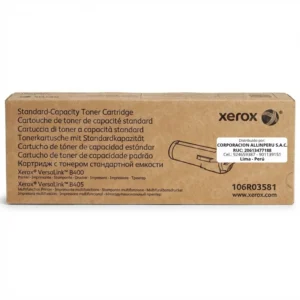 Tóner Xerox 106R03581 negro original para VersaLink B400 B405 vista frontal