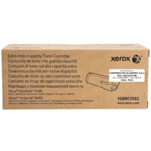 Tóner Xerox 106R03585 negro original para VersaLink B400 B405 vista frontal