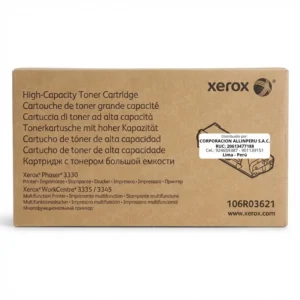 Foto de toner Xerox 106R03621 negro original caja sellada vista frontal