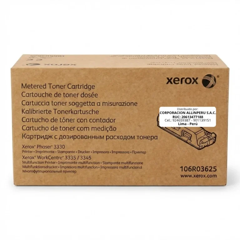 Foto de toner Xerox 106R03625 negro original caja sellada