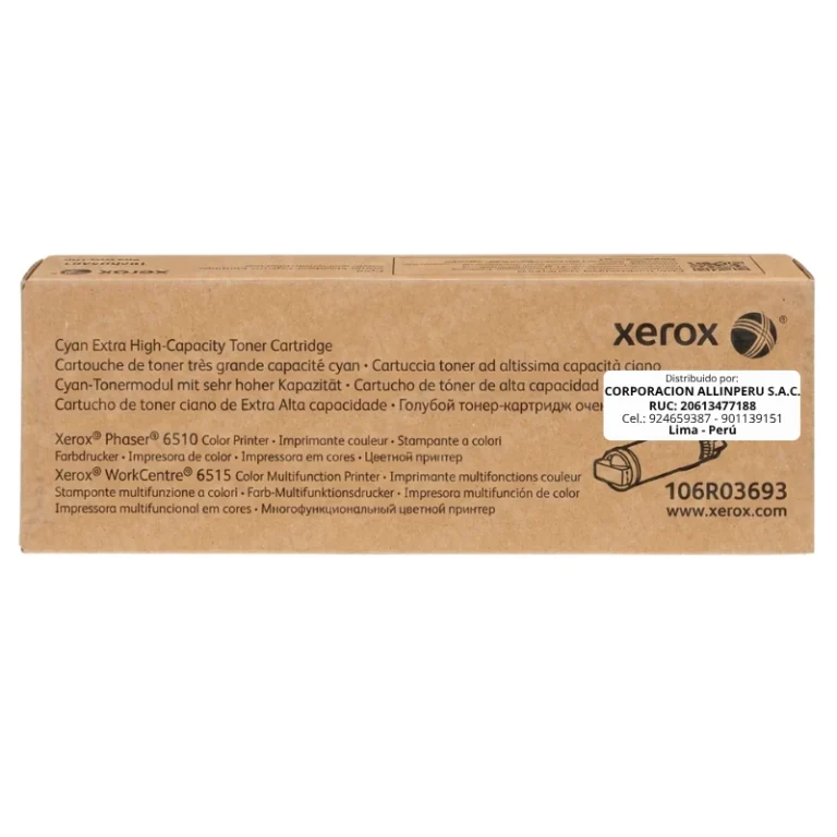 Toner Xerox 106R03693 Cyan original sellado