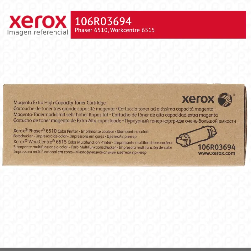 Toner-Xerox-106R03694-para-Phaser-6510-Workcentre-6515.webp Toner Xerox 106R03694 Magenta 4.3K Phaser 6510, Workcentre 6515 Surge Extra Alta capacidad - Imagen 1