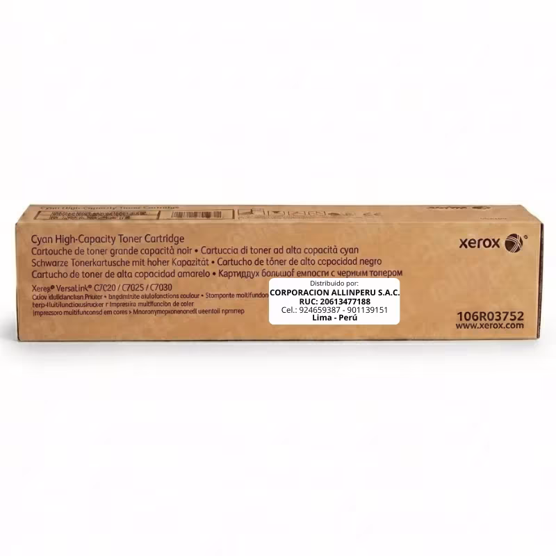Tóner Xerox 106R03750 Yellow original sellado para VersaLink C7020 C7025 C7030