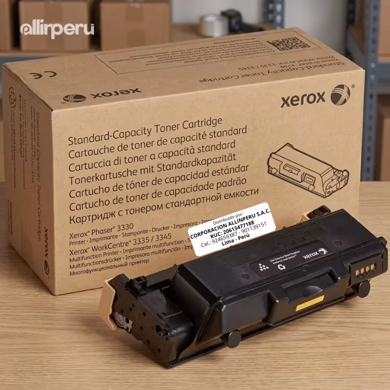 Cartucho tóner Xerox 106R03773 negro sin caja lateral izquierdo