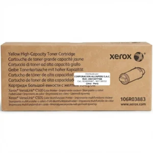Toner Xerox 106R03883 amarillo caja frontal VersaLink C500