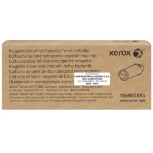 Tóner Xerox 106R03885 Magenta para VersaLink C500 vista frontal