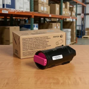 Cartucho tóner Xerox 106R03909 Magenta fuera de la caja vista lateral