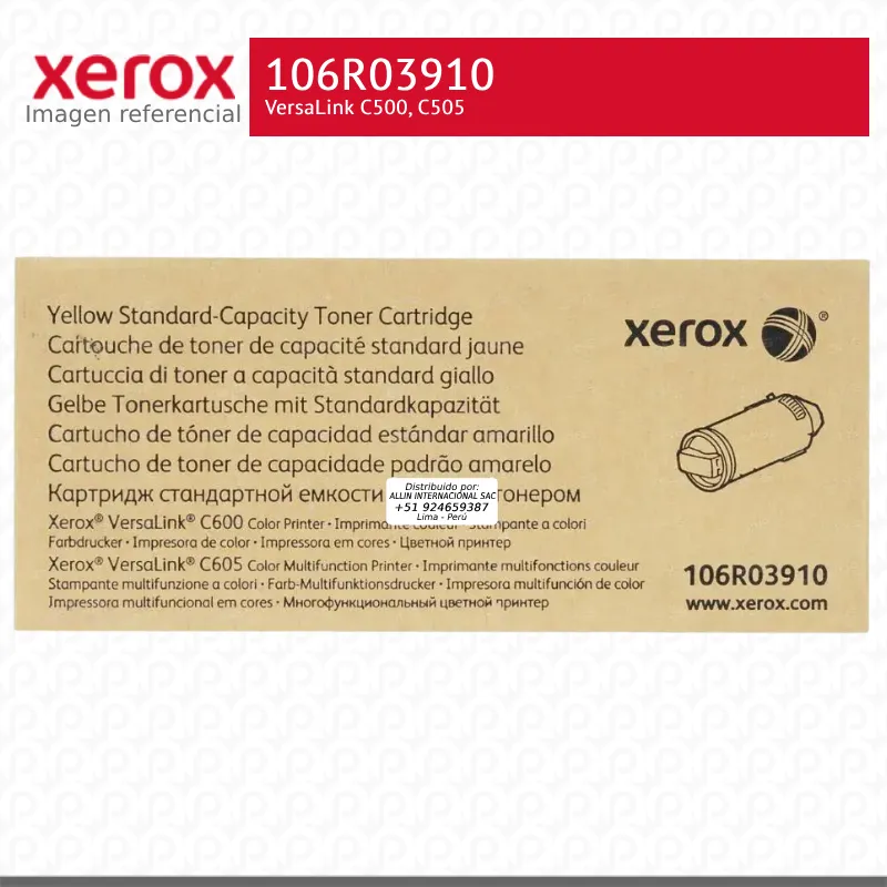 Toner-Xerox-106R03910-para-VersaLink-C600-C605.webp Toner Xerox 106R03910 Amarillo 6K VersaLink C600, C605 Capacidad Estandar - Imagen 1