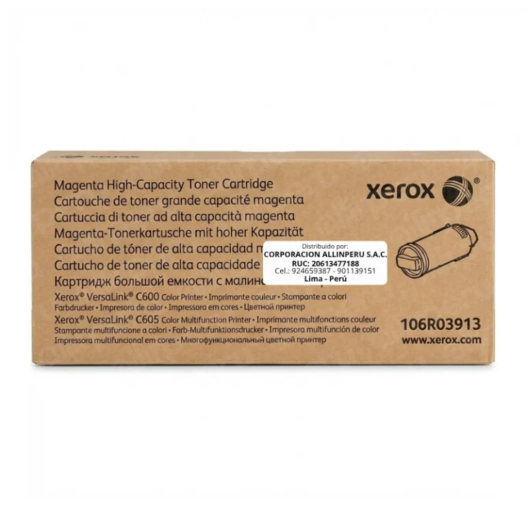 Tóner Xerox 106R03913 Magenta original caja sellada vista frontal