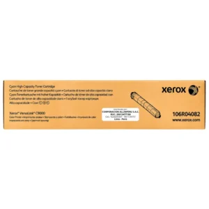Foto de tóner Xerox 106R04082 cian caja frontal VersaLink C9000
