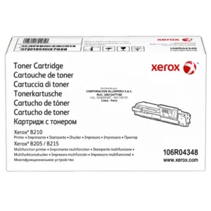 Foto de tóner Xerox 106R04348 negro vista frontal caja