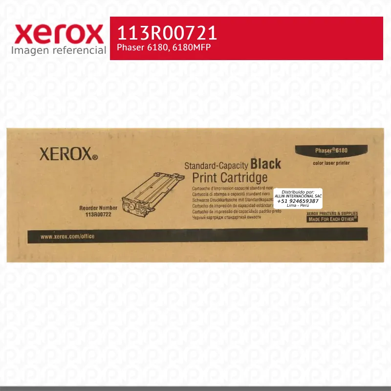 Toner-Xerox-113R00722-para-Phaser-6180.webp Toner Xerox 113R00722 Negro 3K Phaser 6180 Capacidad Estandar - Imagen 1