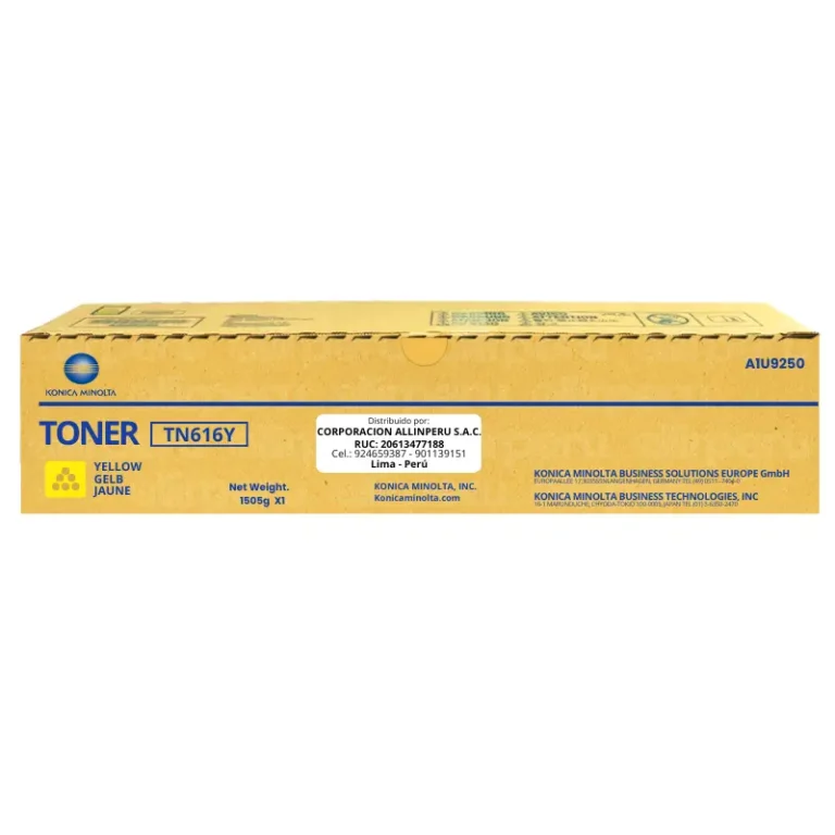 Toner konica minolta TN-616Y Yellow A1U9250 31,000 Páginas