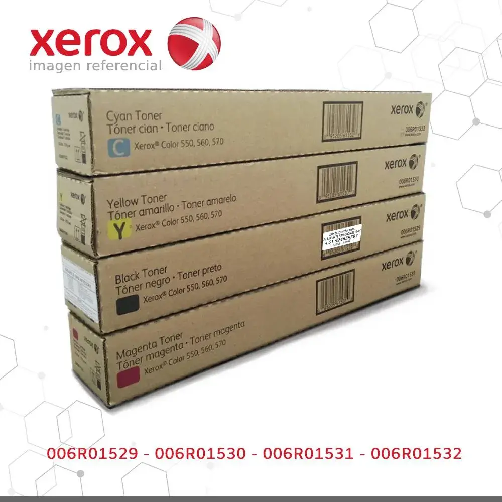 Pack de Toner Xerox Colour 550, 560, 560 Capacidad Estándar