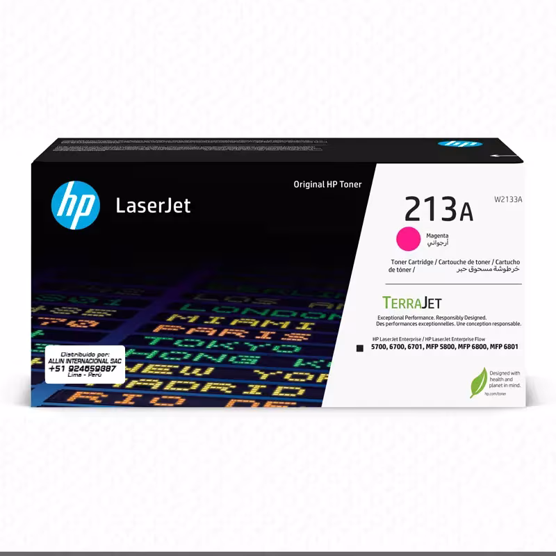 Toner HP 213A Magenta W2133A para Laserjet 5700