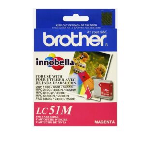 Tinta Brother LC-51M Magenta, 400 Paginas