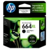 Tinta HP 664XL Negro F6V31AL original vista frontal