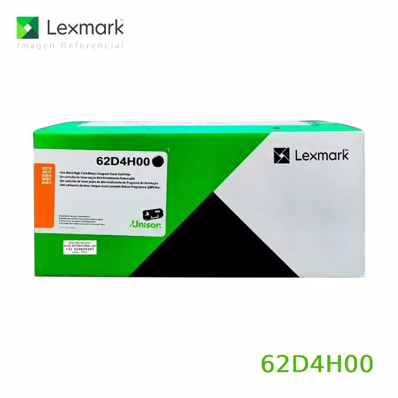 Toner Lexmark 62D4H00 negro para MX812, MX811, MX810, MX711