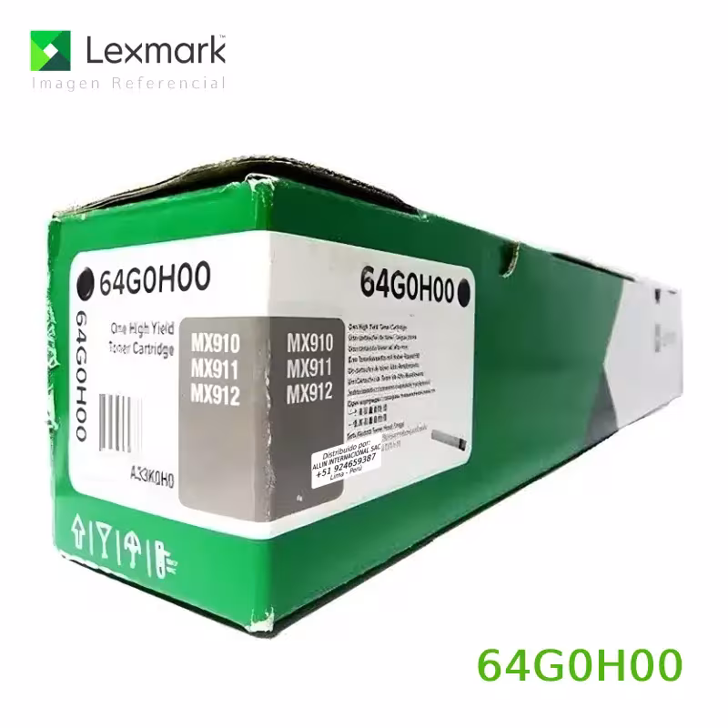 Toner Lexmark 64G0H00 negro para MX910, MX911, MX912