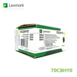 Toner Lexmark 70C8HY0 Yellow 3,000 Páginas