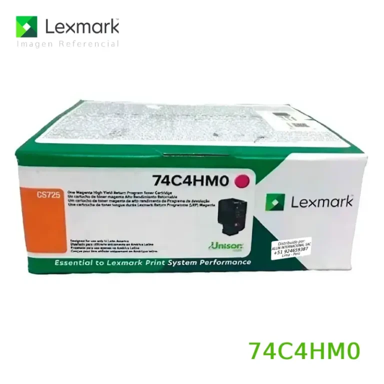 Toner Lexmark 74C4HM0 Magenta12,000 páginas