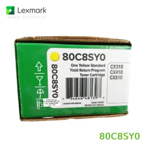 Toner Lexmark 80C8SY0 Yellow para CX410, CX510, CX310 2.000 Páginas