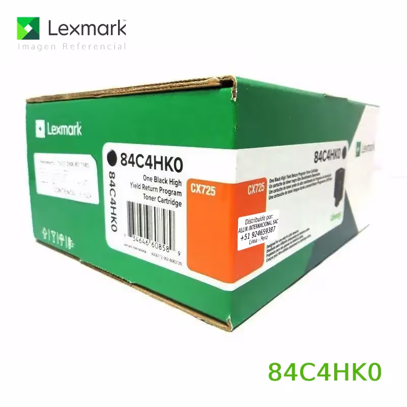 Toner Lexmark 84C4HK0 negro 25,000 Páginas