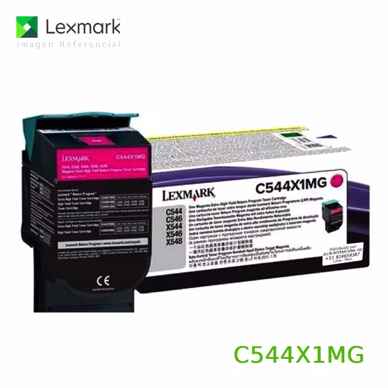 Toner Lexmark C544X1MG Magenta 4,000 páginas