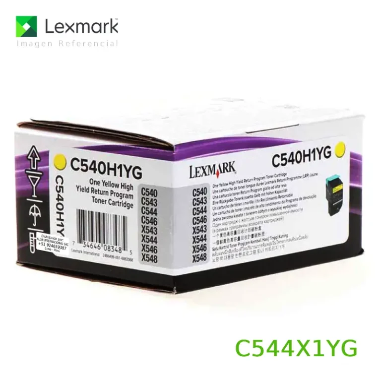 Toner Lexmark C544X1YG Yellow 4,000 páginas