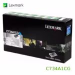 Toner Lexmark C734A1CG Cyan para C734, C736, X734, X736, X738