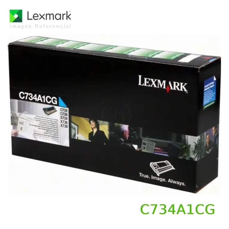 Toner Lexmark C734A1CG Cyan para C734, C736, X734, X736, X738