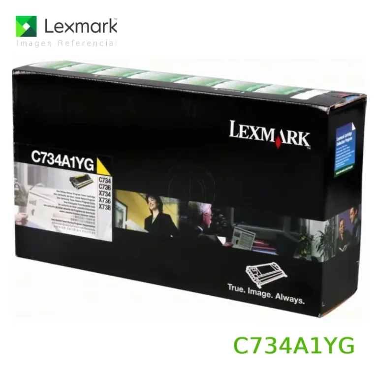 Toner Lexmark C734A1YG Yellow para C734, C736, X734, X736, X738