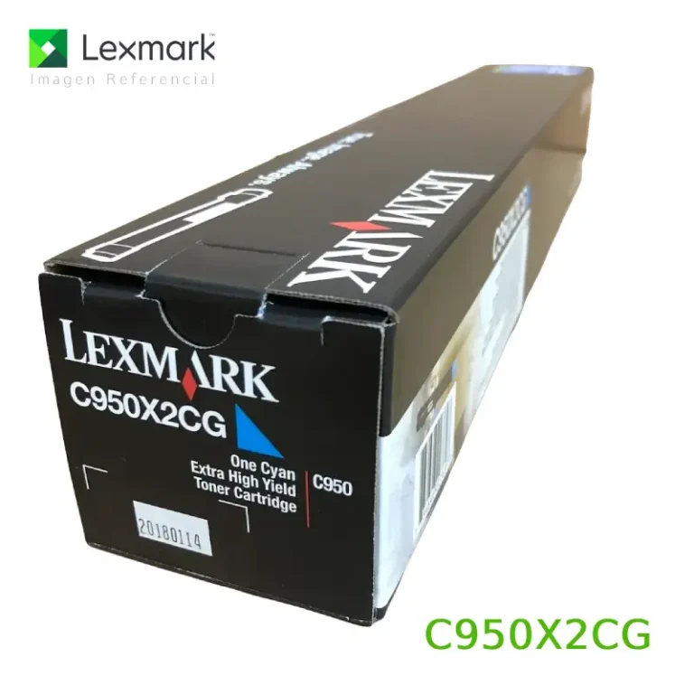 Toner Lexmark C950X2CG Cyan para C950de 22,000 páginas