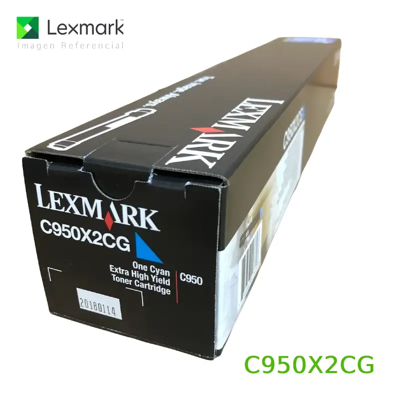Toner Lexmark C950X2CG Cyan para C950de 22,000 páginas