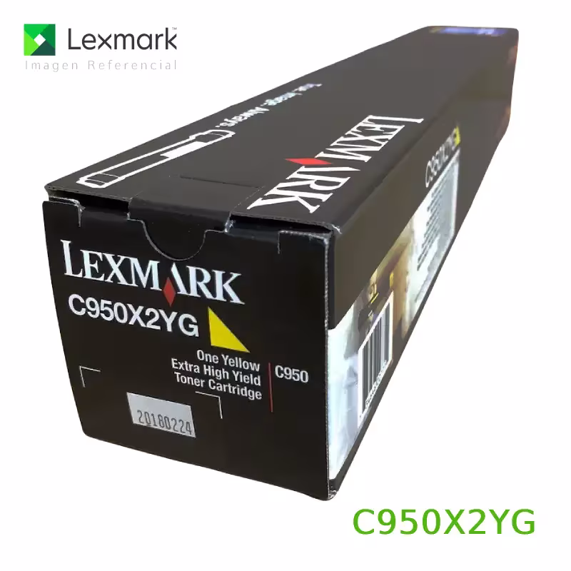 Toner Lexmark C950X2YG Yellow para C950de 22,000 páginas