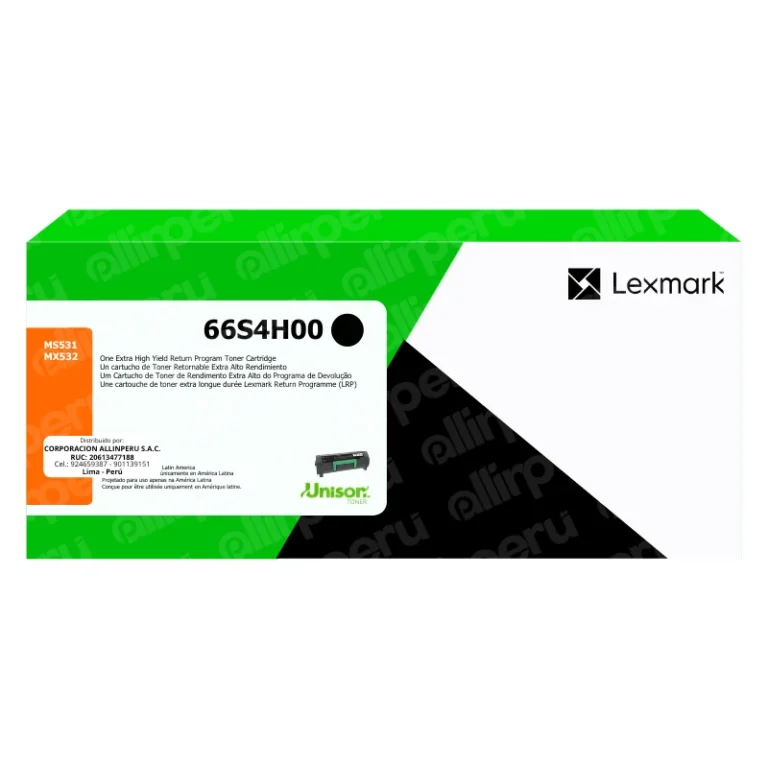Toner Lexmark 66S4H00 MS531, MX532