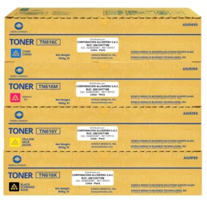 Kit de Toner Konica Minolta TN-616 Bizhub C6000, C7000